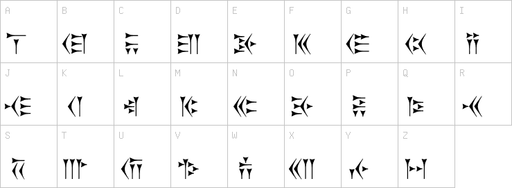 Uppercase characters