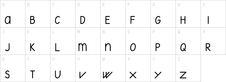 Uppercase characters