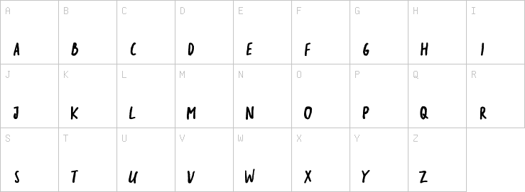 Uppercase characters