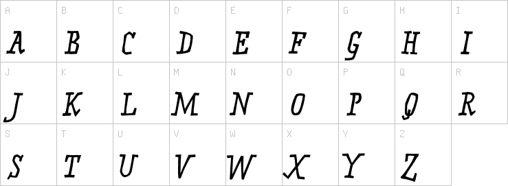 Uppercase characters