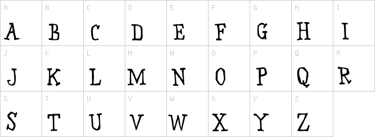 Uppercase characters