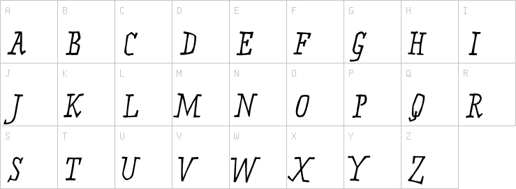 Uppercase characters
