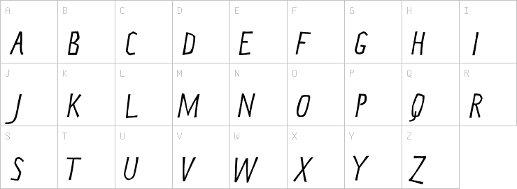 Uppercase characters