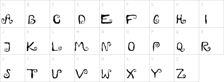 Uppercase characters