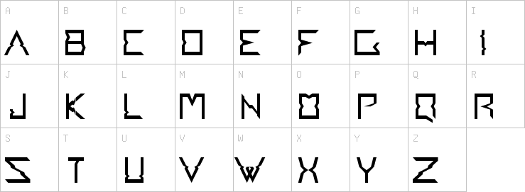 Uppercase characters