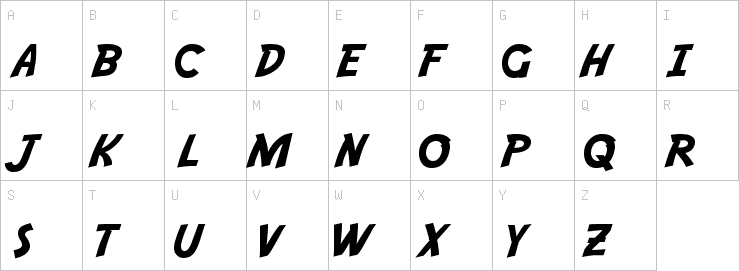 Uppercase characters