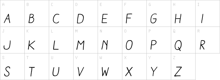 Uppercase characters