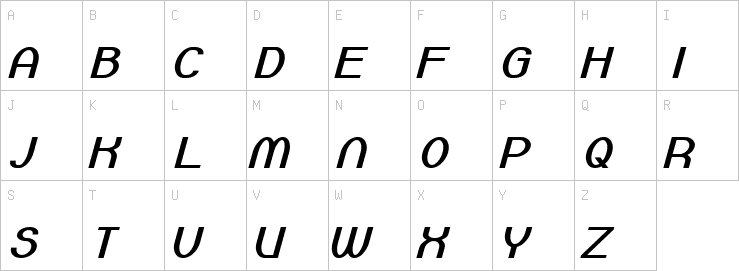 Uppercase characters