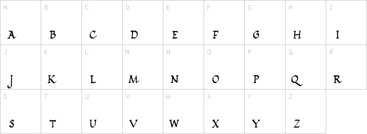 Uppercase characters