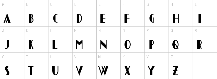 Uppercase characters