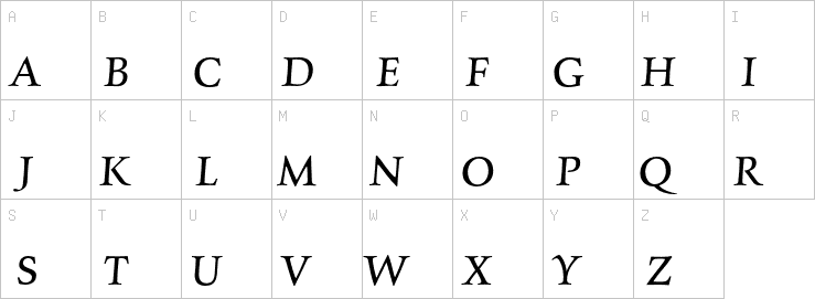 Uppercase characters