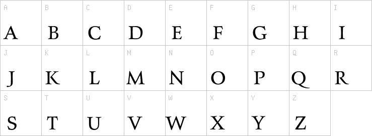Uppercase characters