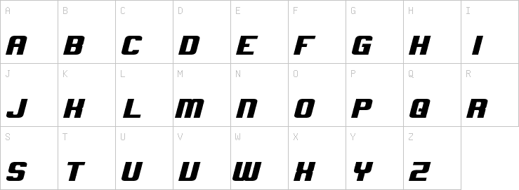 Uppercase characters