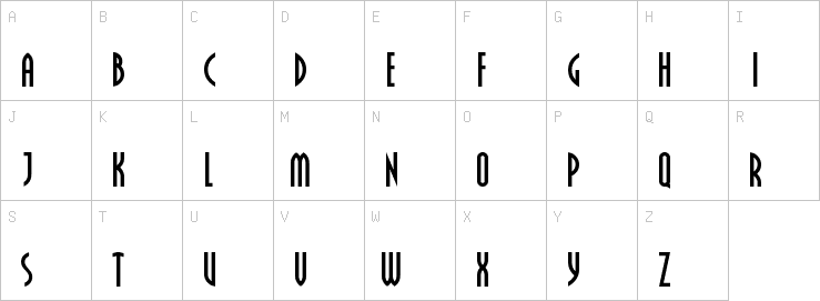Uppercase characters