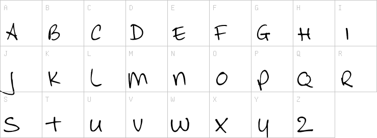 Uppercase characters
