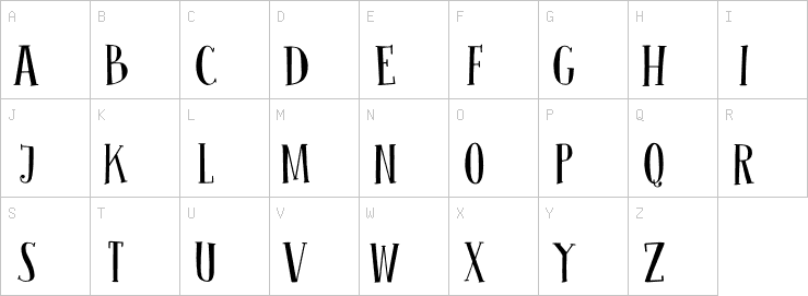 Uppercase characters