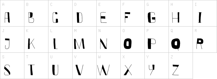Uppercase characters