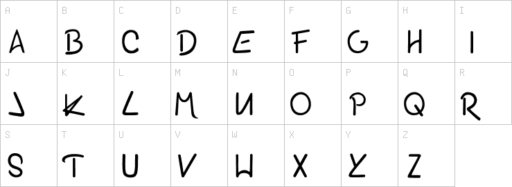 Uppercase characters