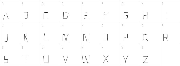 Uppercase characters