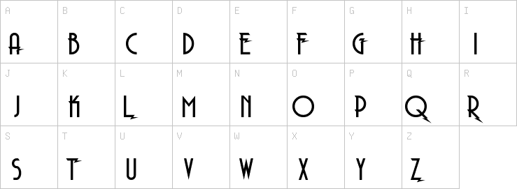 Uppercase characters