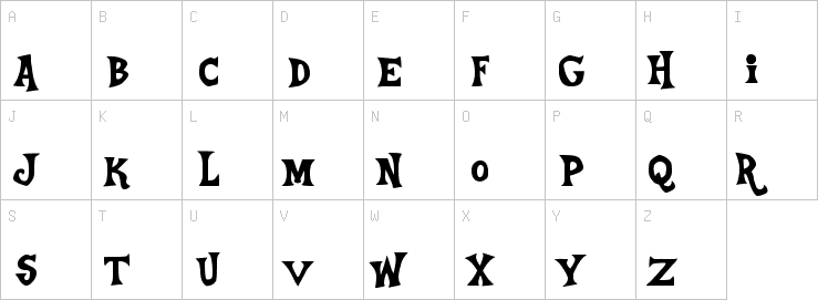Uppercase characters