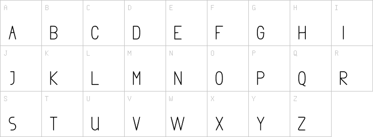 Uppercase characters