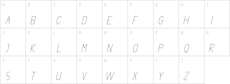 Uppercase characters