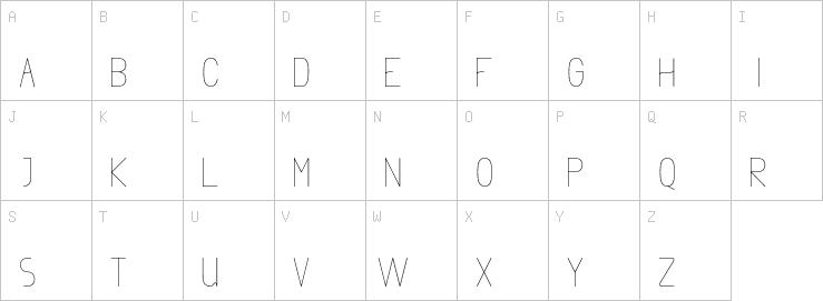 Uppercase characters