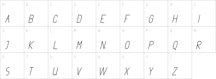 Uppercase characters