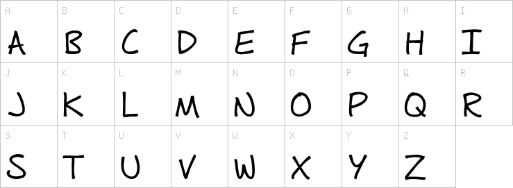 Uppercase characters