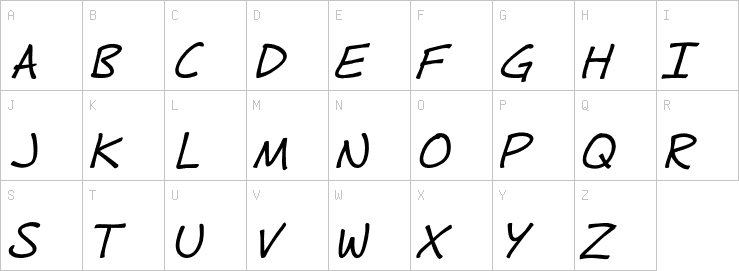 Uppercase characters