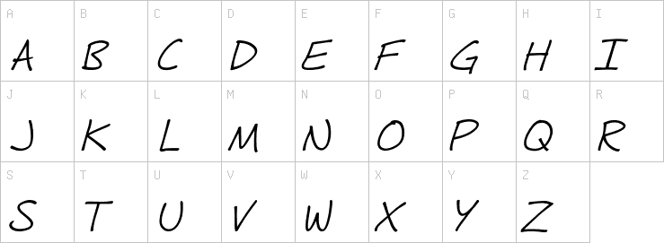 Uppercase characters