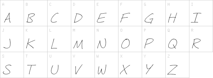 Uppercase characters