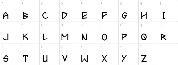 Uppercase characters