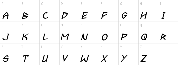 Uppercase characters