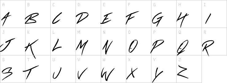Uppercase characters