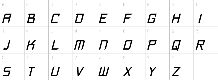 Uppercase characters