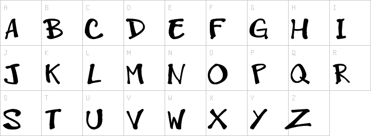 Uppercase characters