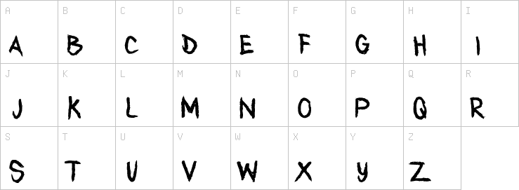 Uppercase characters