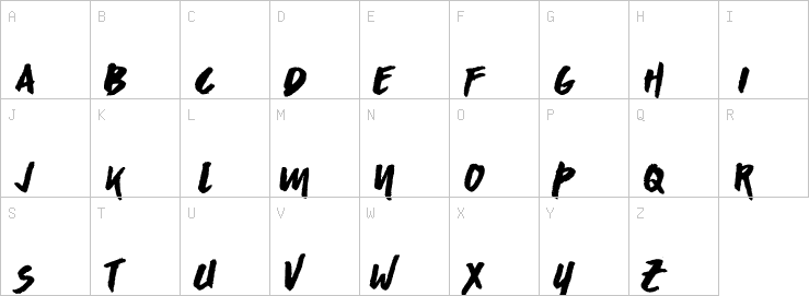 Uppercase characters
