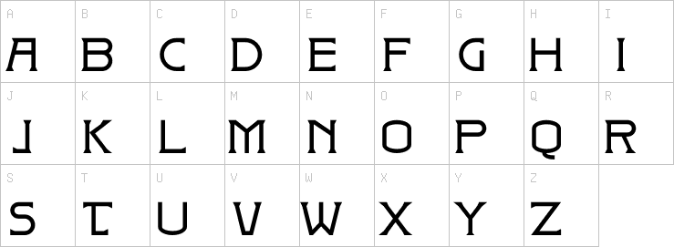 Uppercase characters