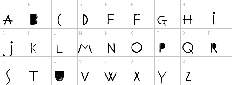 Uppercase characters