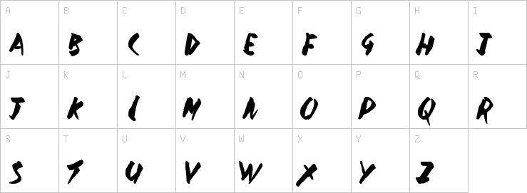Uppercase characters