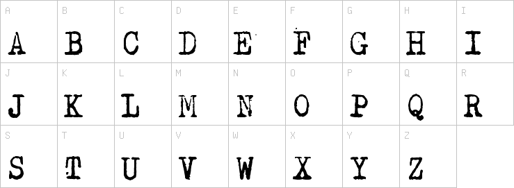 Uppercase characters