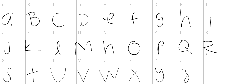 Uppercase characters