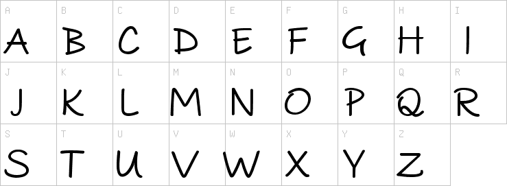 Uppercase characters