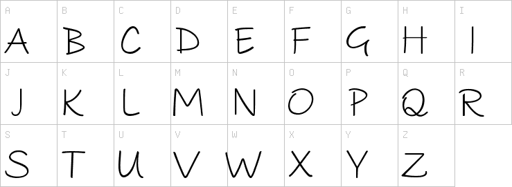 Uppercase characters