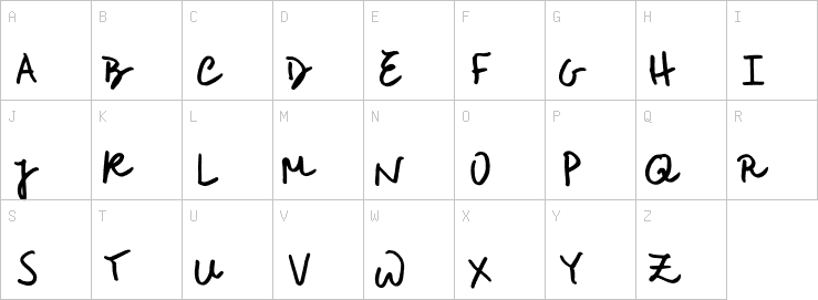 Uppercase characters