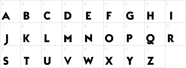 Uppercase characters