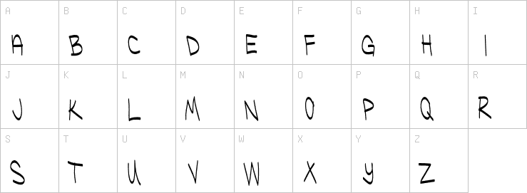Uppercase characters